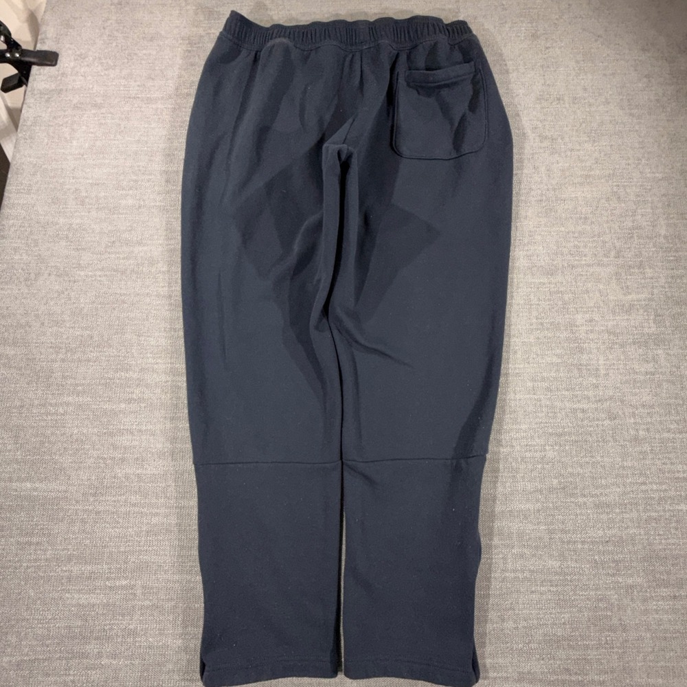 Adidas Sweatpants Mens XL Navy Blue Good Tapered Ankle Zip‎ Athletic Joggers